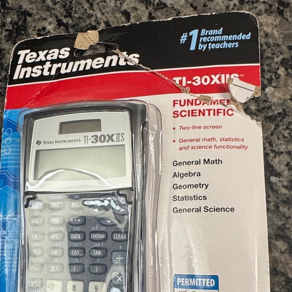Texas Instruments TI-30XIIS Scientific Calculator - Gray and Blue - Picture 2 of 5